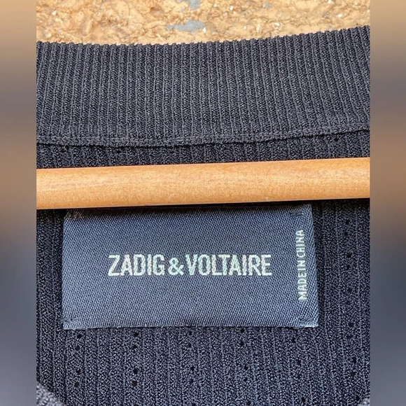Zadig & Voltaire preppy ve sweater pullover XS - Picture 7 of 10